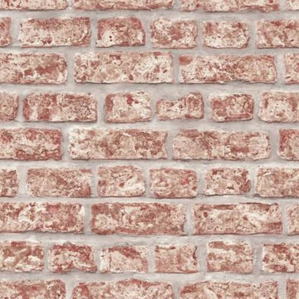 Noordwand wallpaper Topchic Bricks red and gray