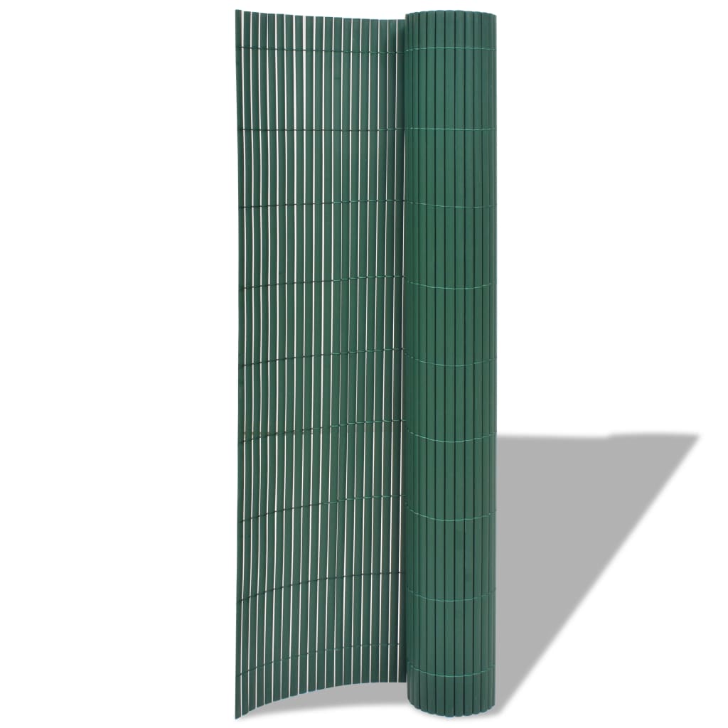 Clôture de jardin double face PVC 90×300 cm vert