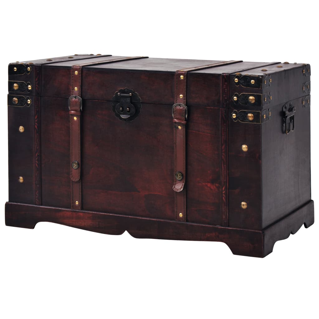 Vintage treasure chest wood 66 x 38 x 40 cm