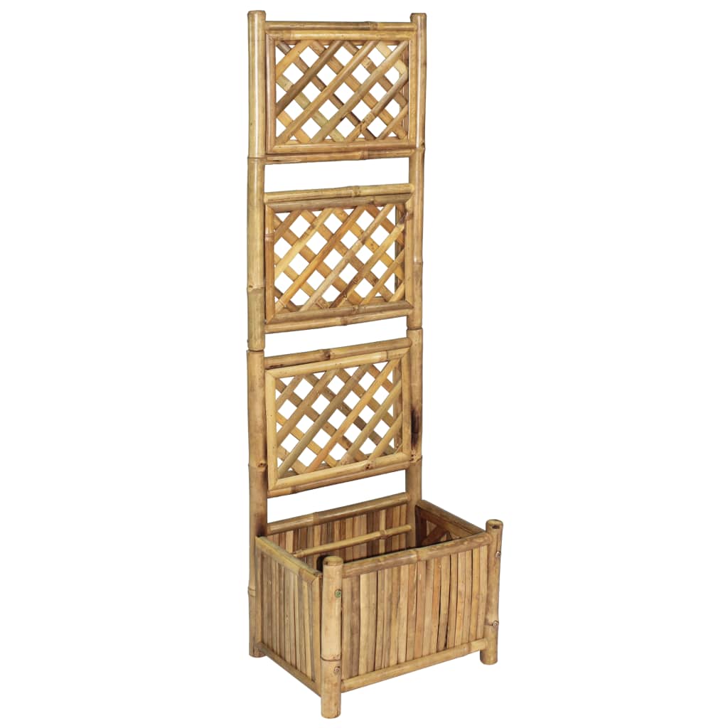 Plant container with trellis bamboo 40 cm