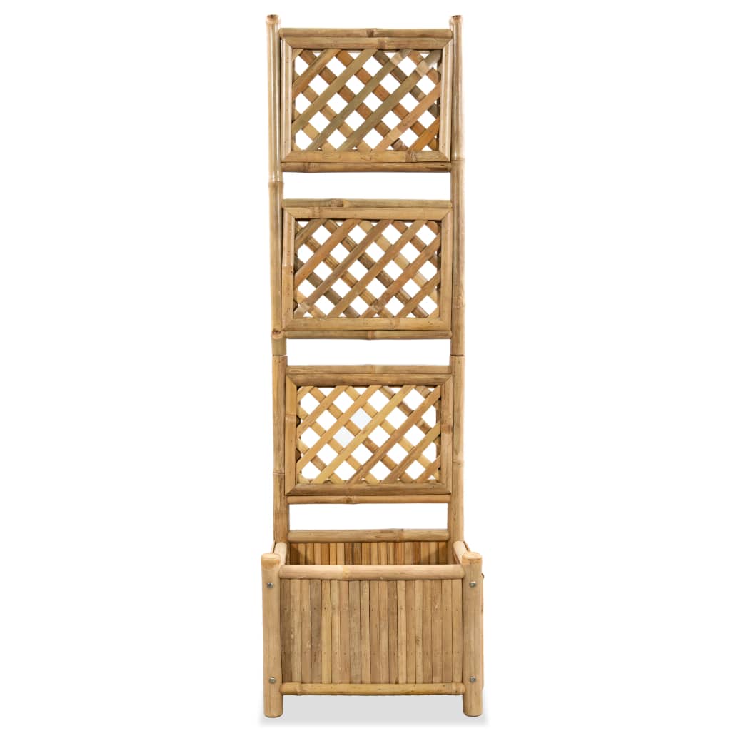 Plant container with trellis bamboo 40 cm
