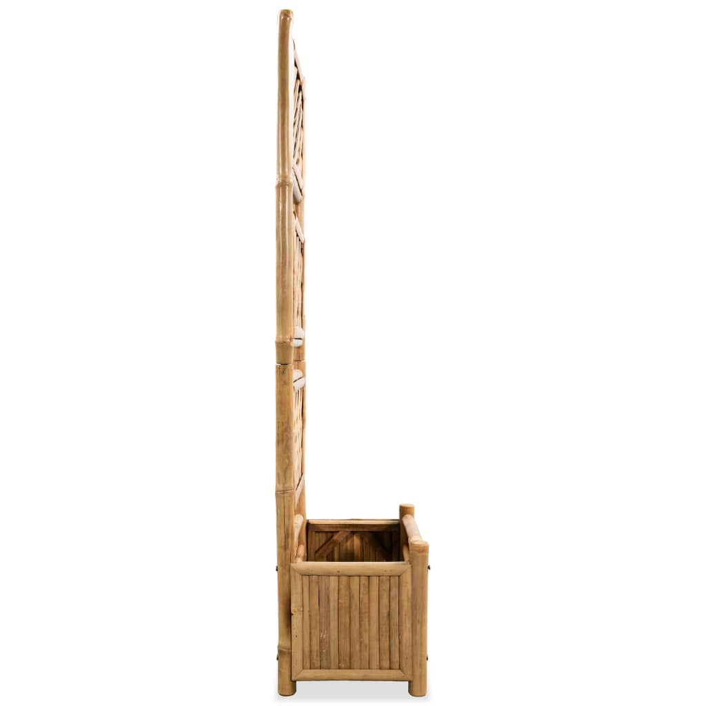 Plant container with trellis bamboo 40 cm