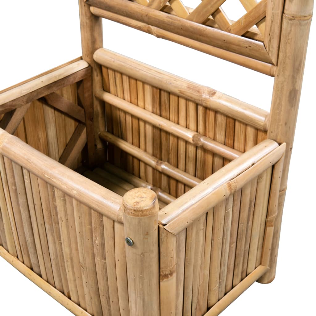 Plant container with trellis bamboo 40 cm