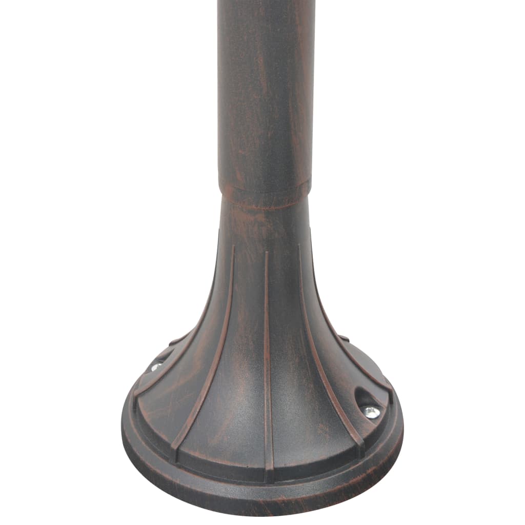Garden bollard light E27 120 cm aluminum bronze color