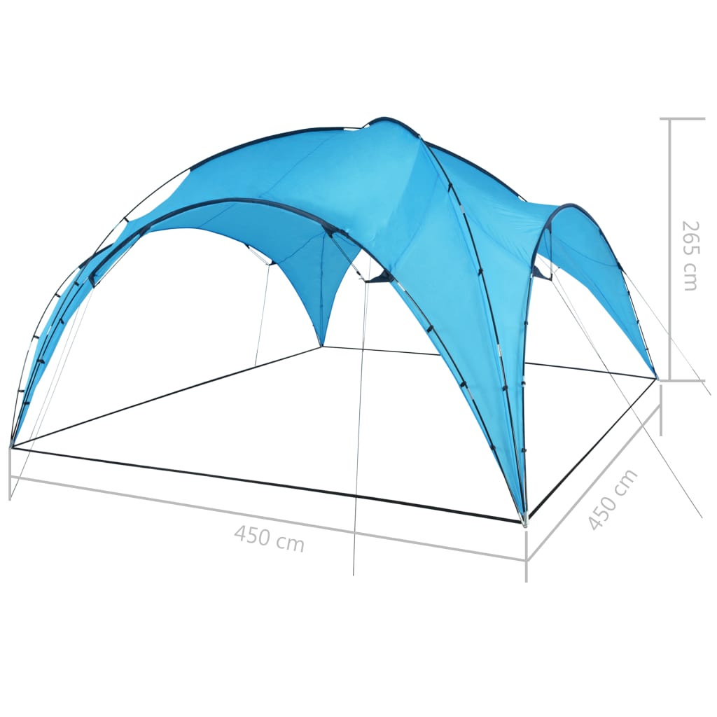 Dome pavilion 450x450x265 cm light blue