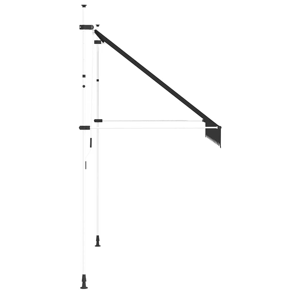 Einziehbare Markise Handbetrieben 250 cm Anthrazit