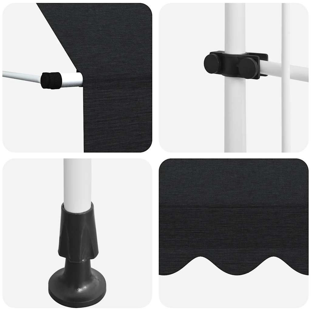 Einziehbare Markise Handbetrieben 250 cm Anthrazit