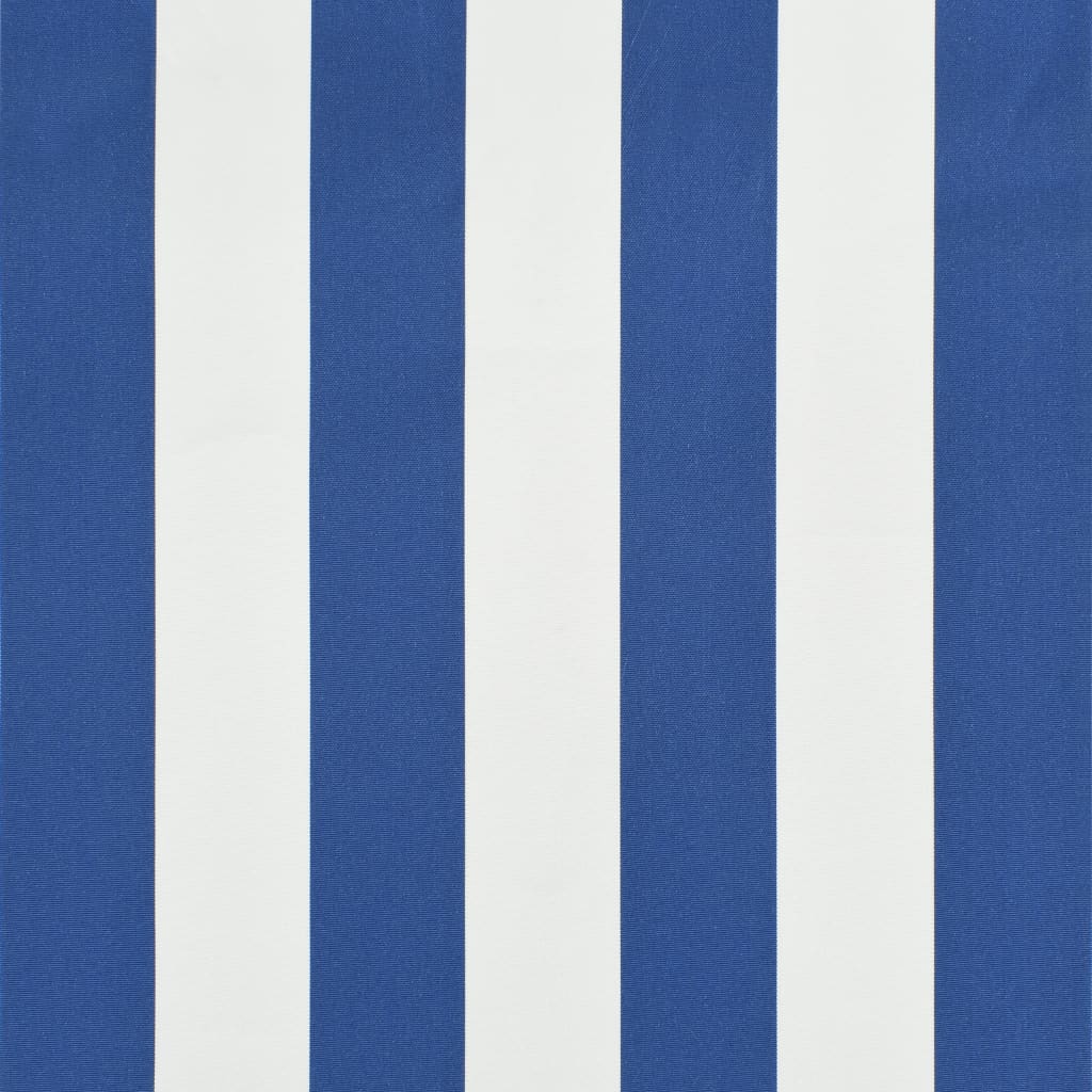 Einziehbare Markise 250×150 cm Blau und Weiß