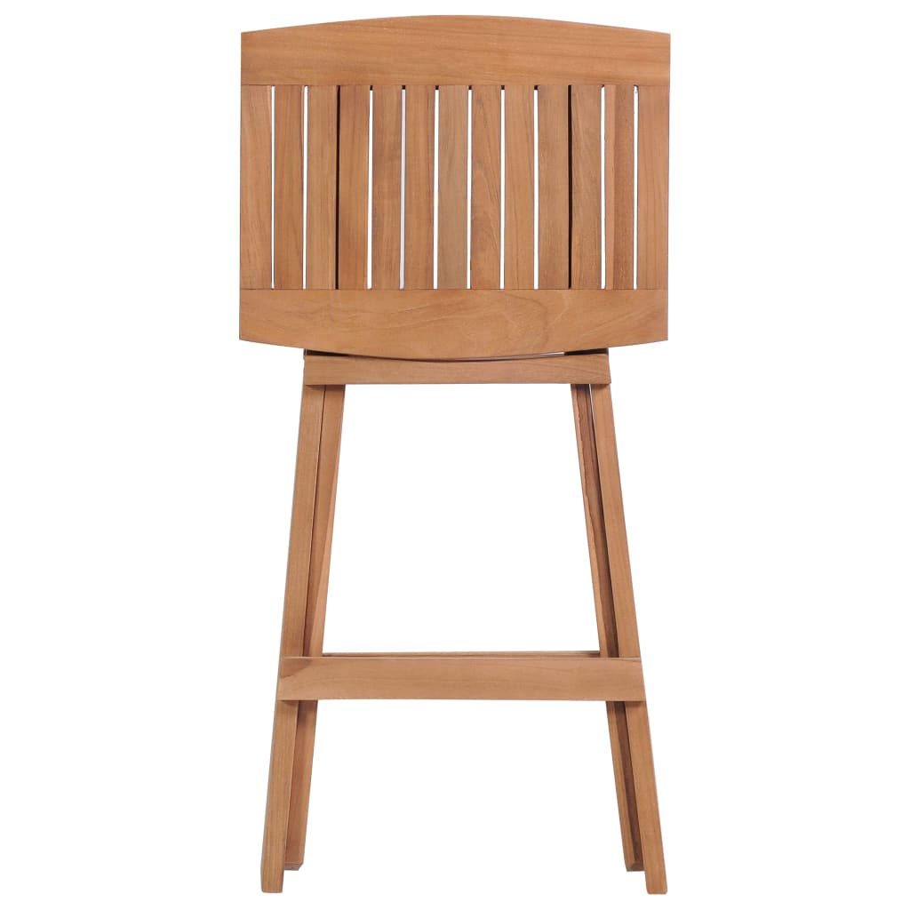 Folding bar stools 4 pcs. Solid teak wood