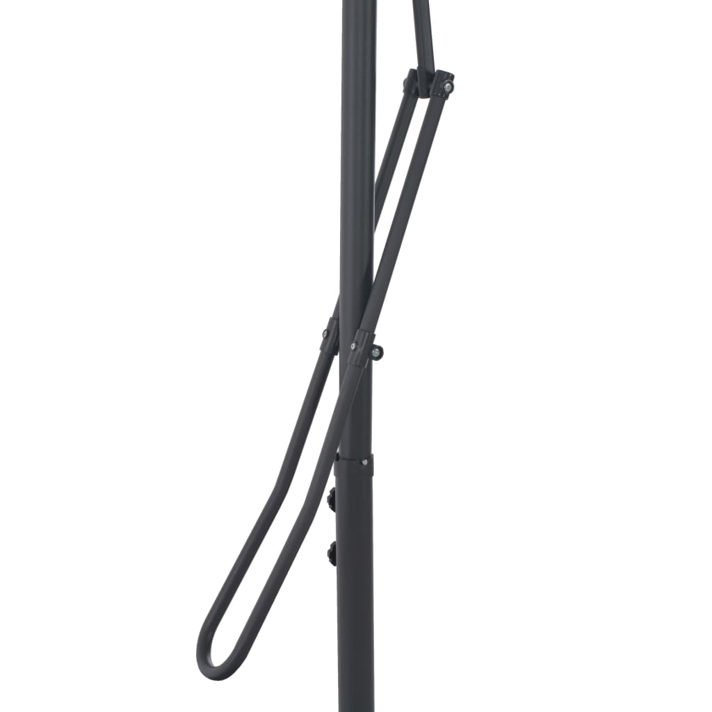Parasol with steel pole 250×250 cm green
