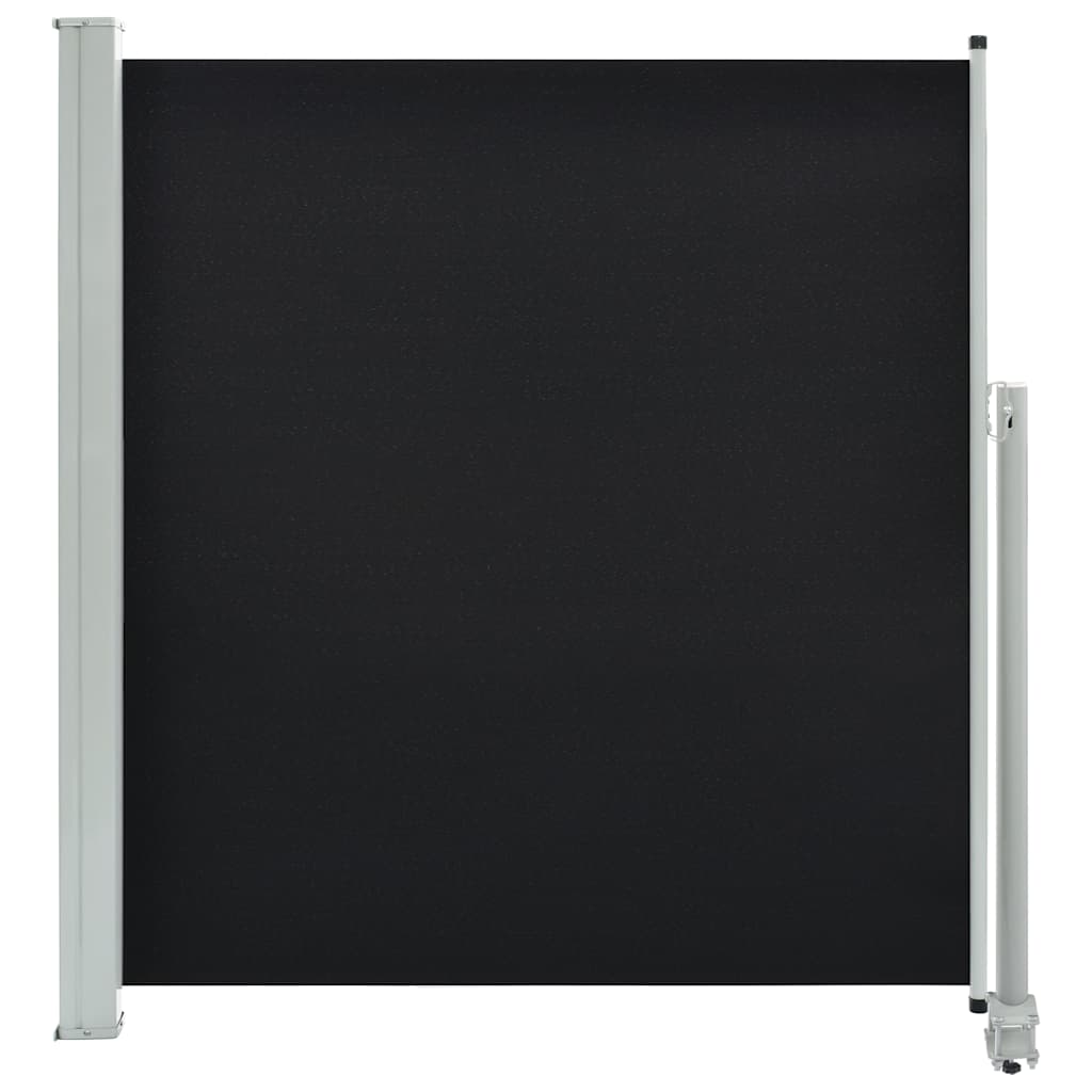Auvent latéral extensible 140x300 cm noir