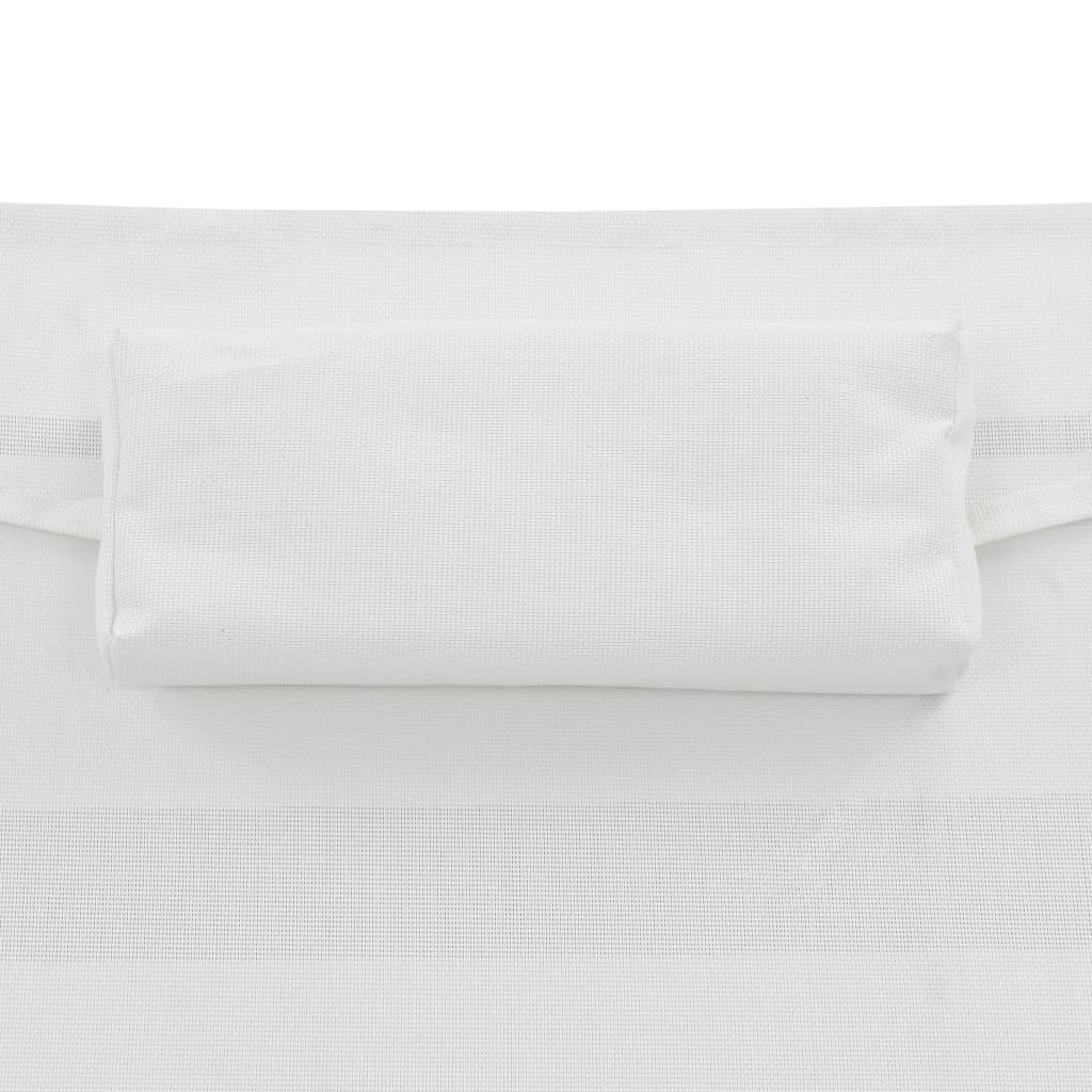 Bain de soleil avec coussin poly rotin noir