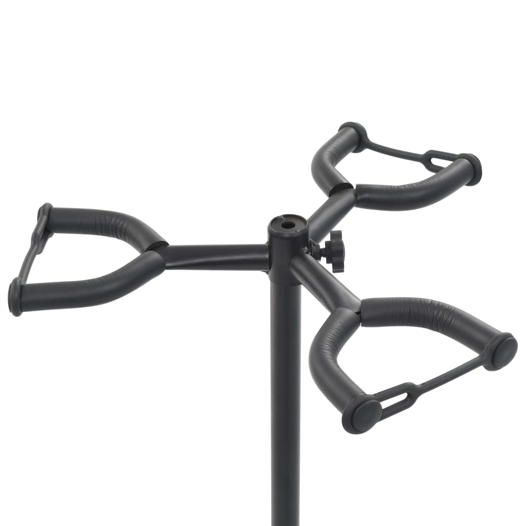 Support de guitare en acier noir