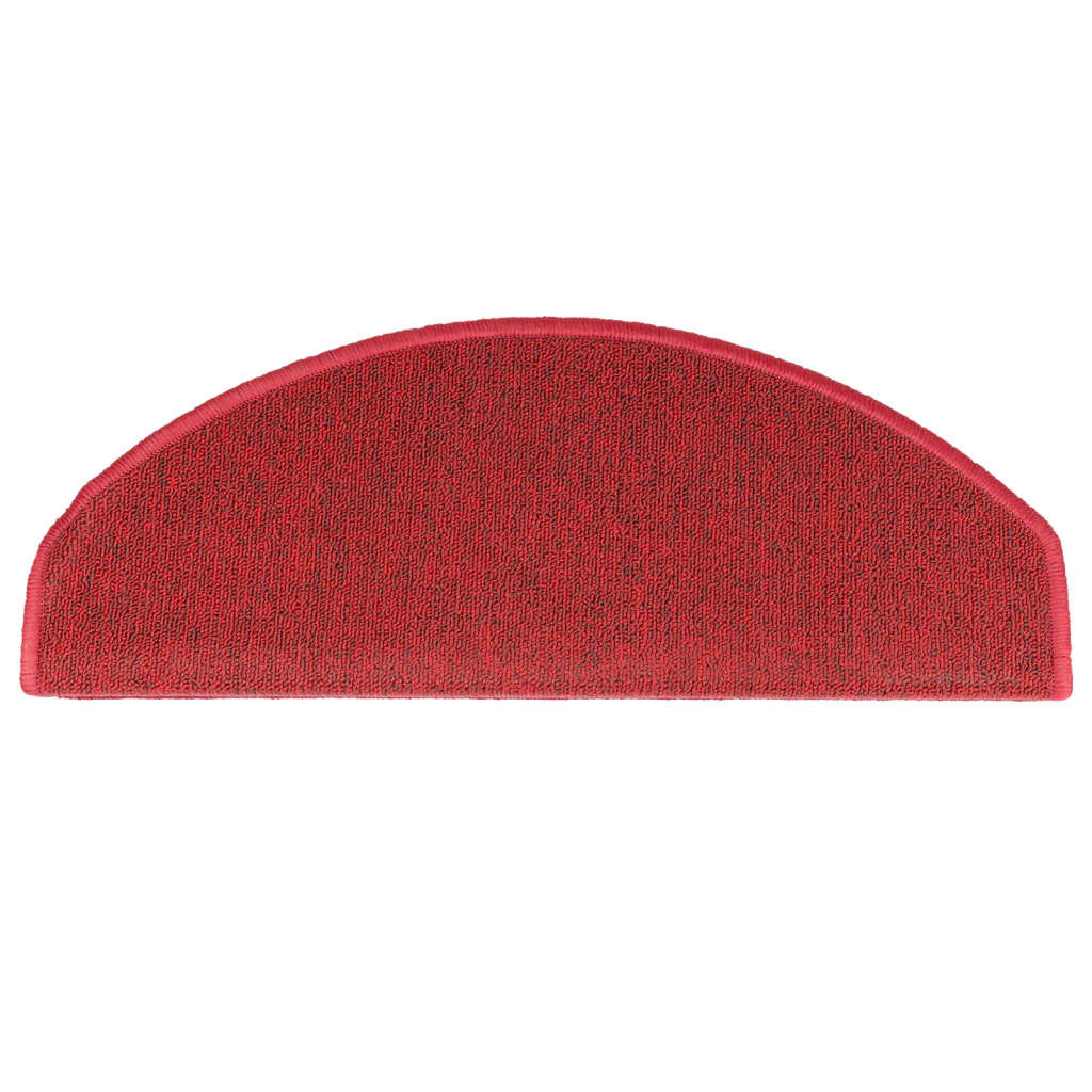 15 pcs. Stair mats Bordeaux red 65 x 24 x 4 cm