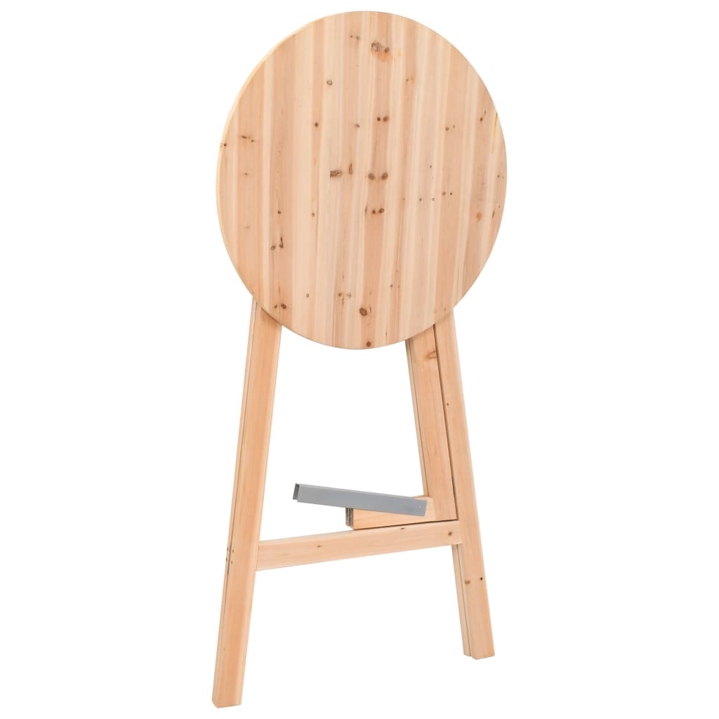 Folding bar table 78 cm fir wood