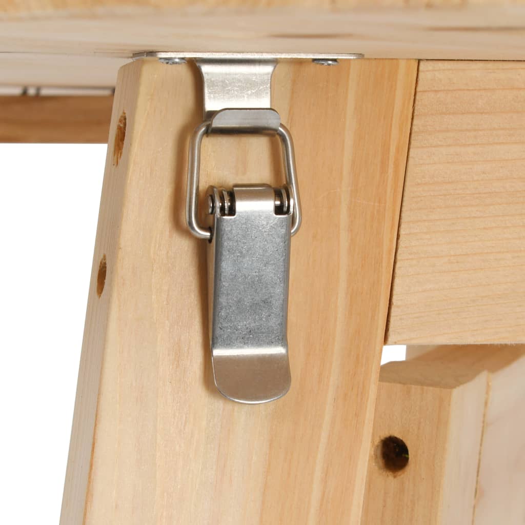 Folding bar table 78 cm fir wood
