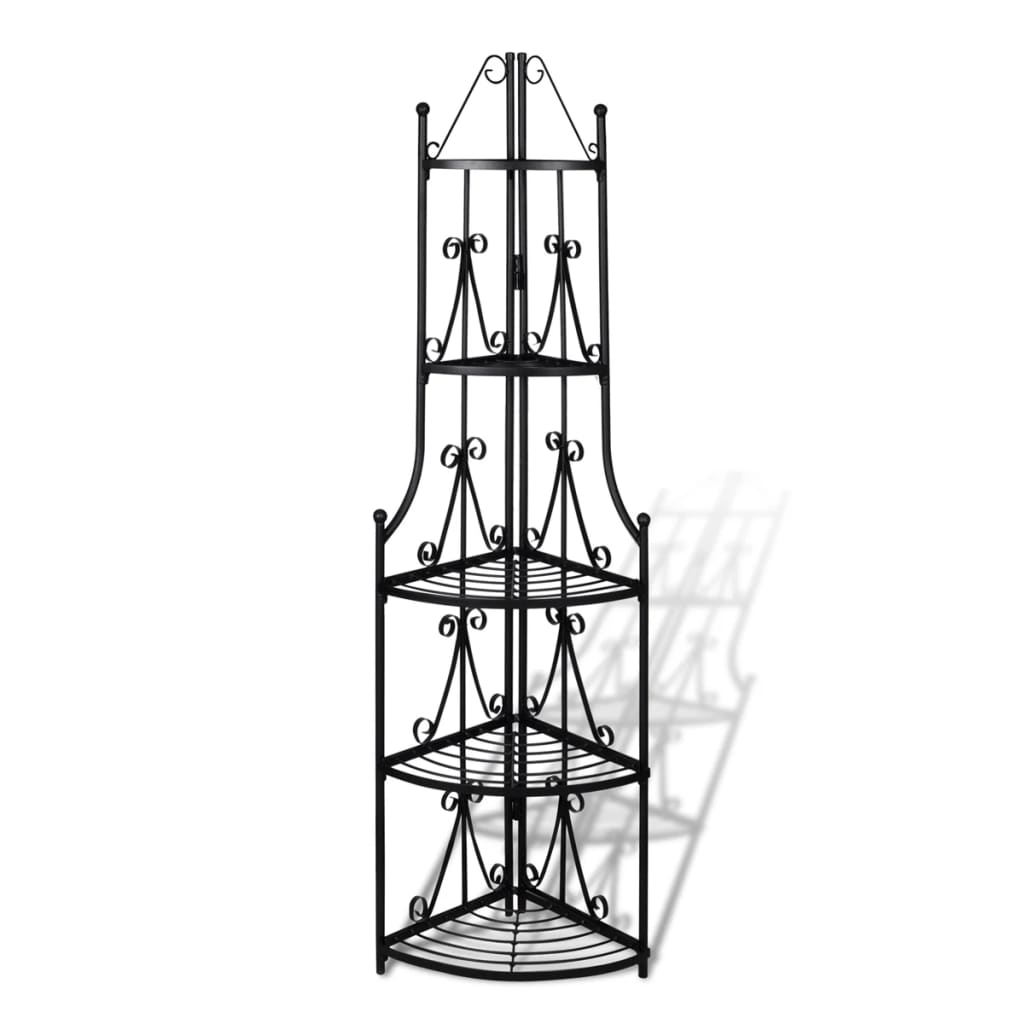 Plant stairs flower shelf standing shelf corner shelf black