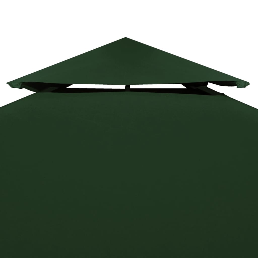 Gazebo replacement roof 310 g/m² green 3x3 m