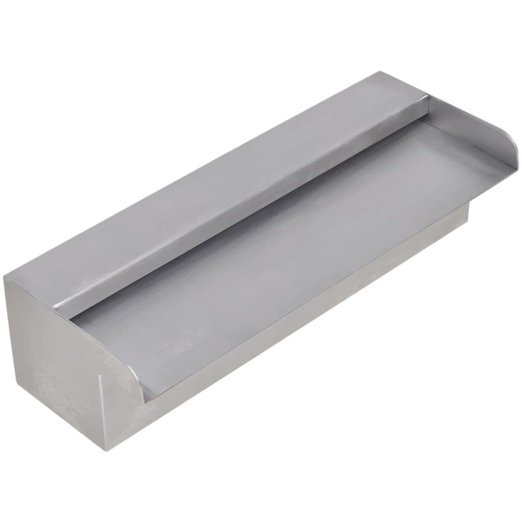 Pool waterfall fountain rectangular stainless steel 30 cm