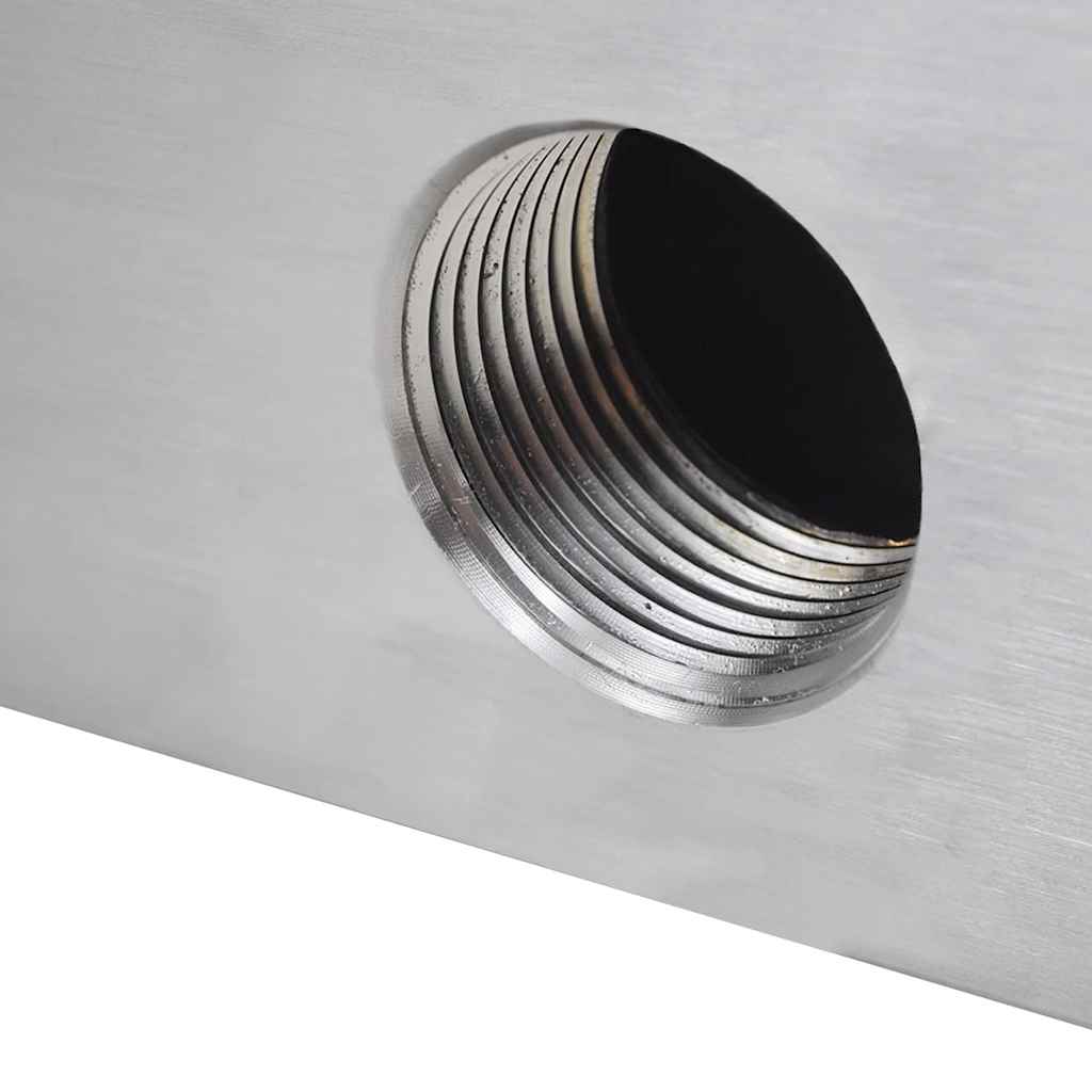 Pool waterfall fountain rectangular stainless steel 30 cm
