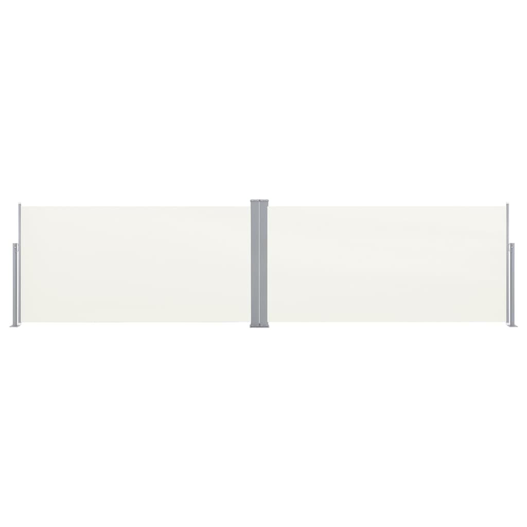 Ausziehbare Seitenmarkise 160x600 cm Creme