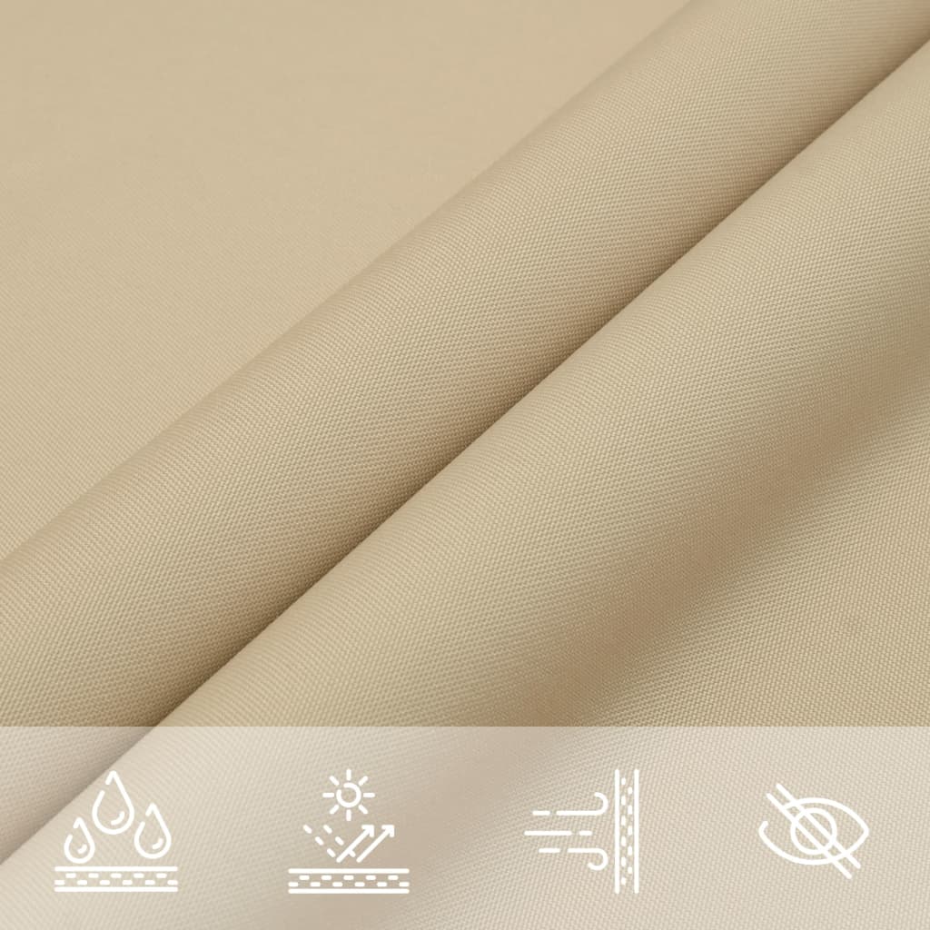 Awning Oxford fabric square 3.6x3.6 m beige