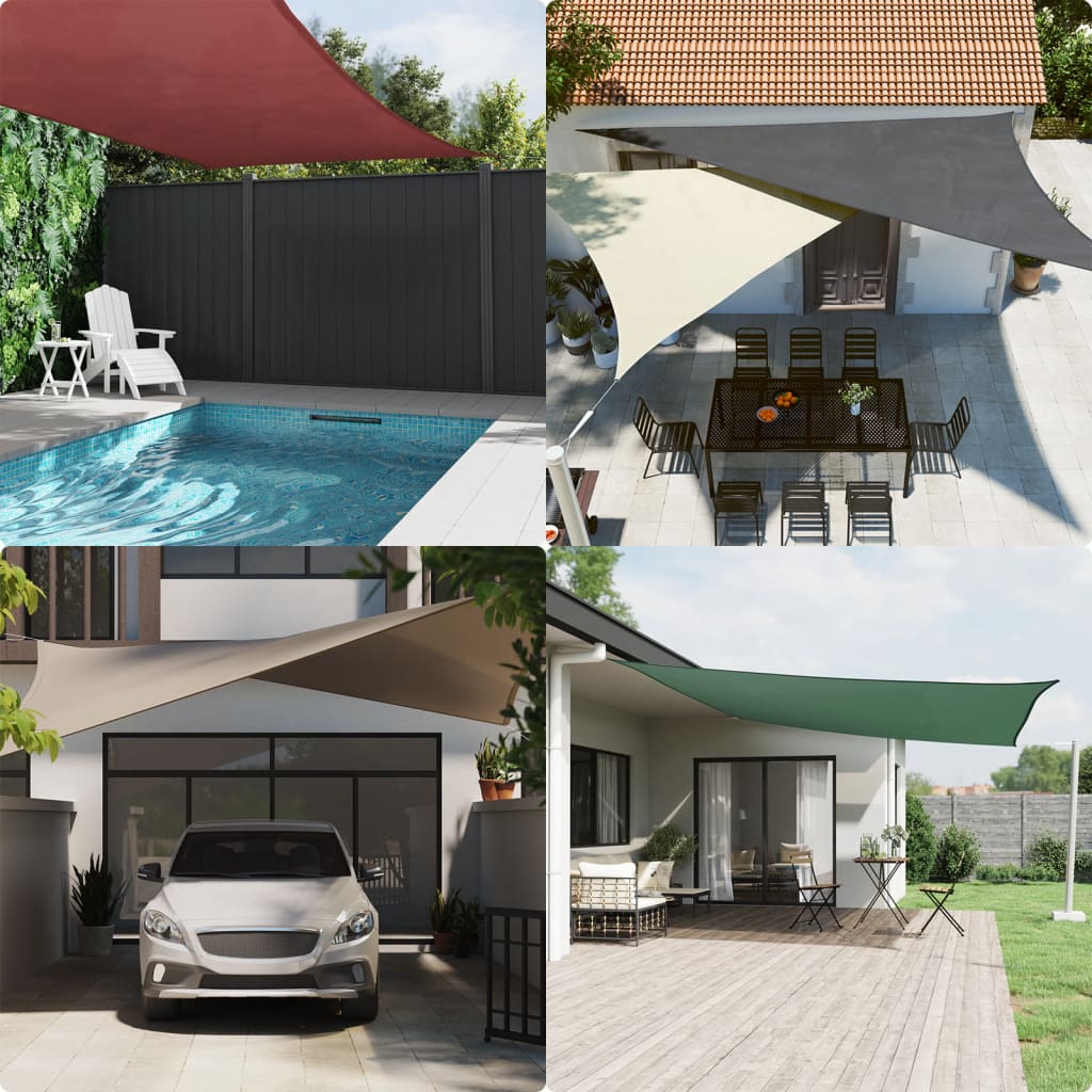 Awning Oxford fabric triangular 3.6x3.6x3.6 m anthracite