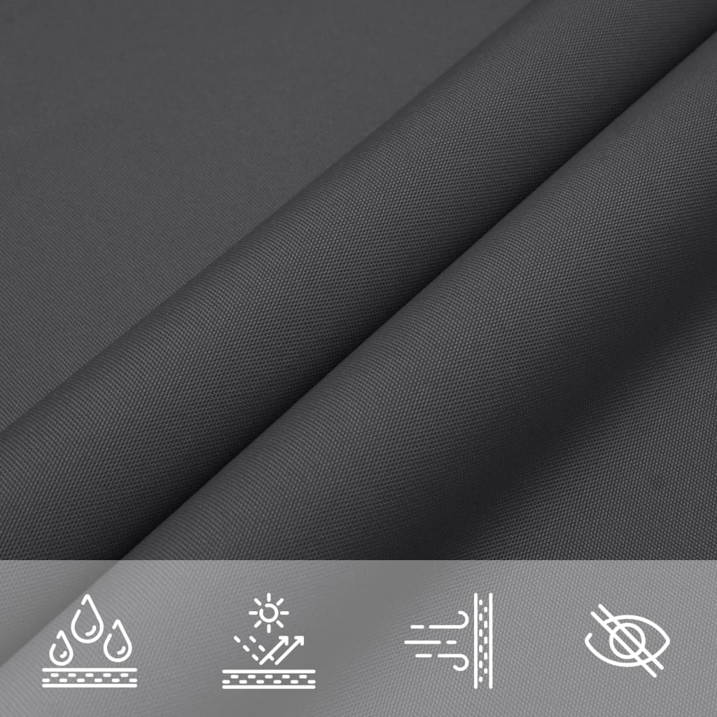 Sun sail Oxford fabric triangular 5x5x5 m anthracite