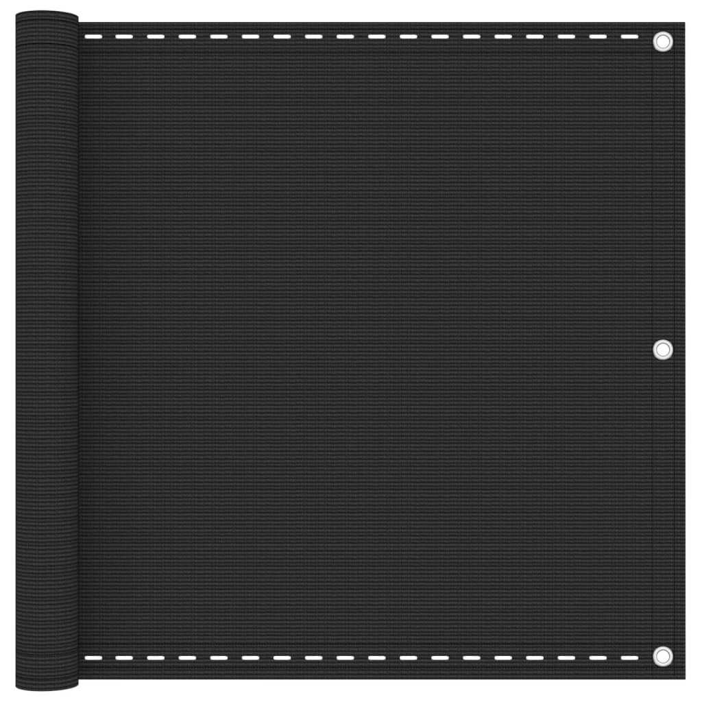 Balkonsichtschutz HDPE 90x600 cm Anthrazit