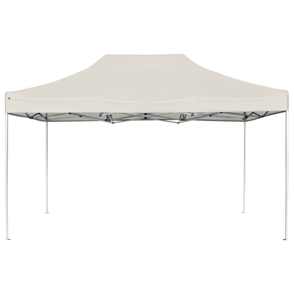 Professional party tent foldable aluminum 4.5x3 m cream