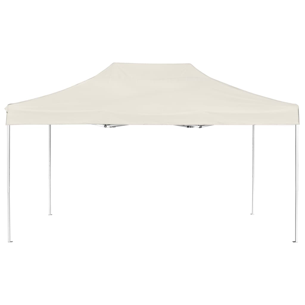 Professional party tent foldable aluminum 4.5x3 m cream