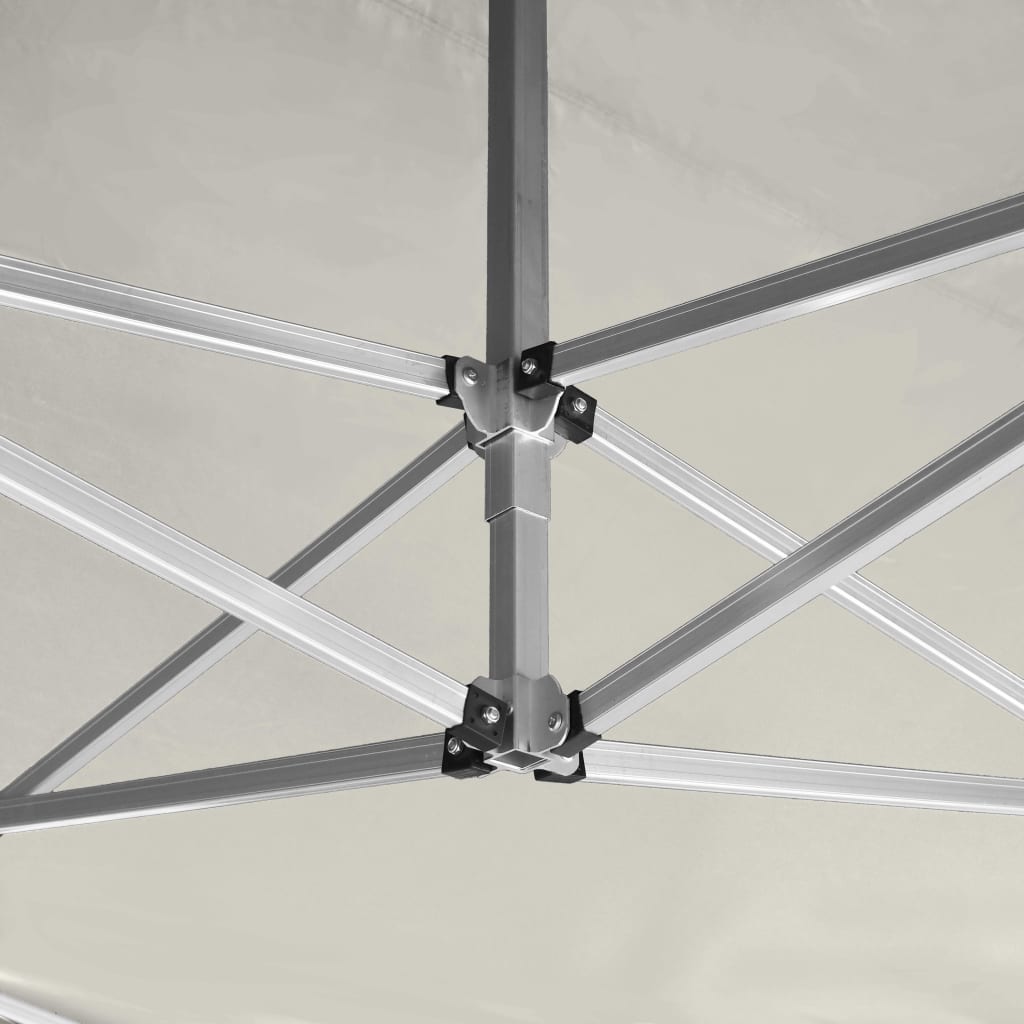 Professional party tent foldable aluminum 4.5x3 m cream