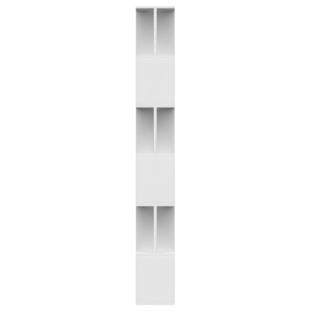 Bookcase/room divider white 80x24x192 cm made of wood