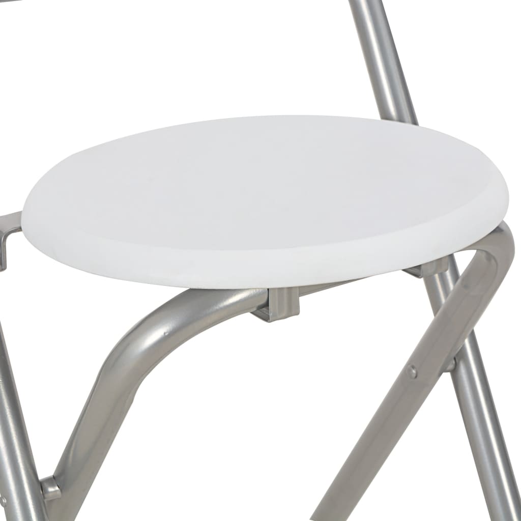 3-piece bar set with shelves wood and steel white
