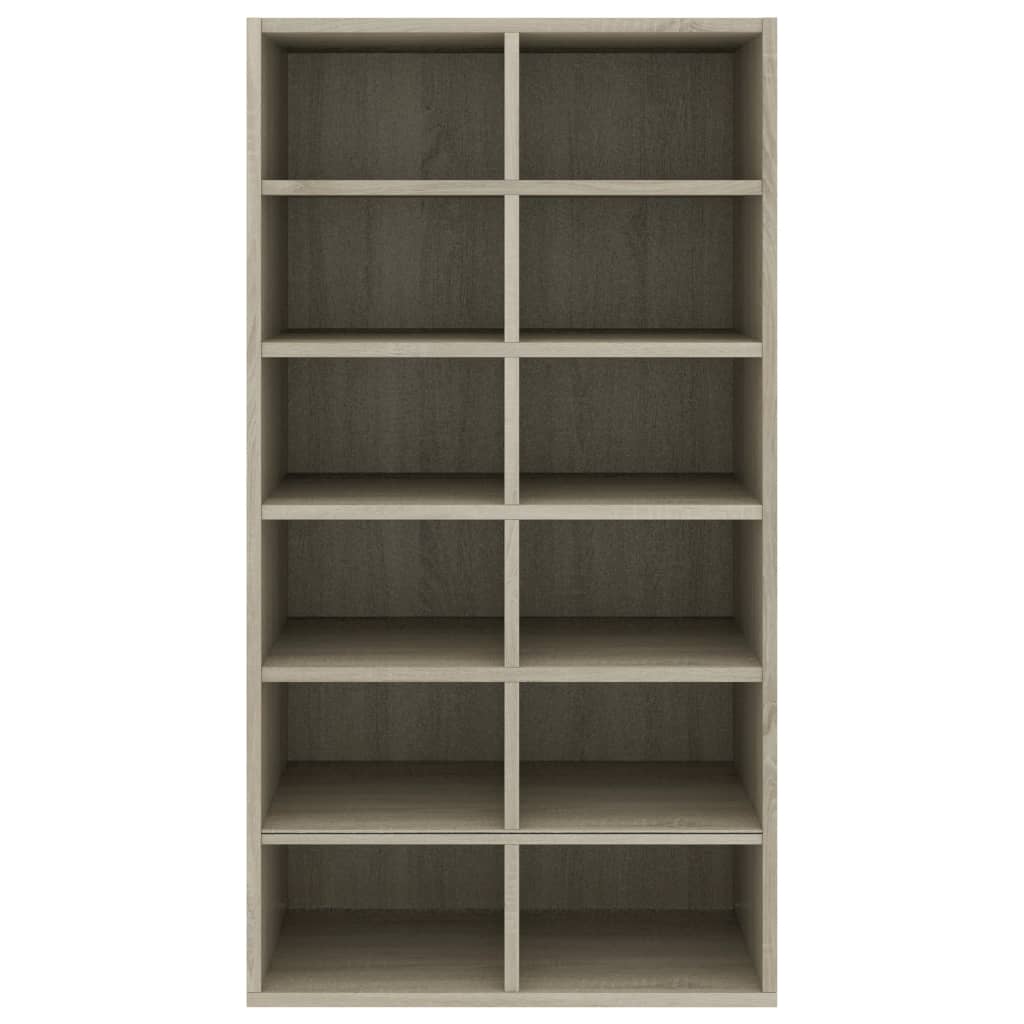 Étagère à chaussures chêne Sonoma 54x34x100,5 cm en bois