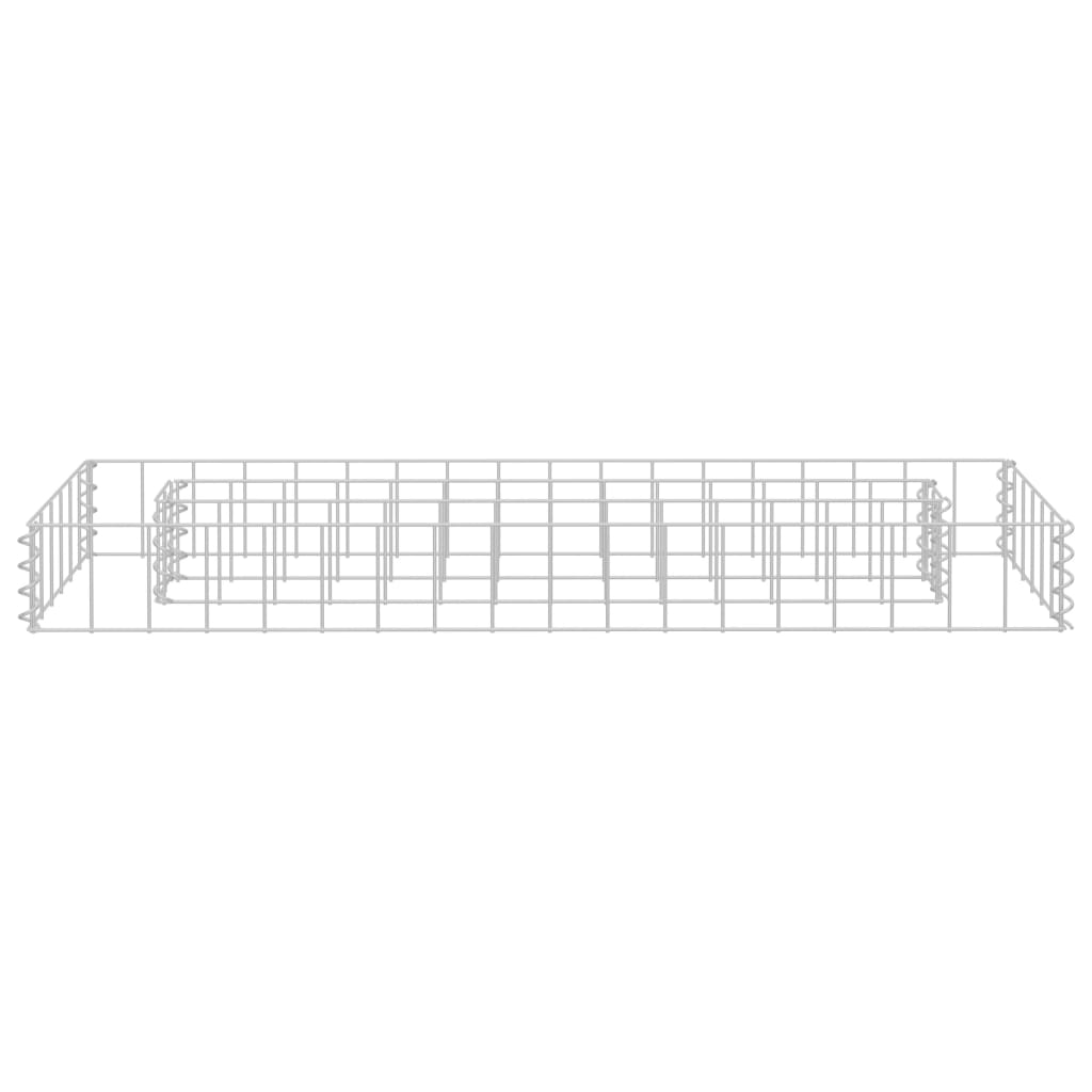 Gabion raised bed galvanized steel 90x30x10 cm