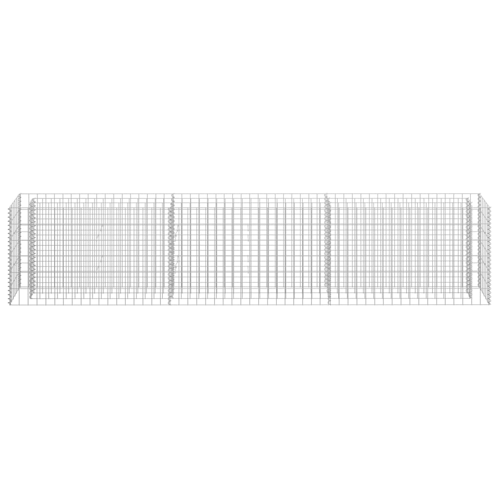 Gabionen-Hochbeet Verzinkter Stahl 270×30×60 cm