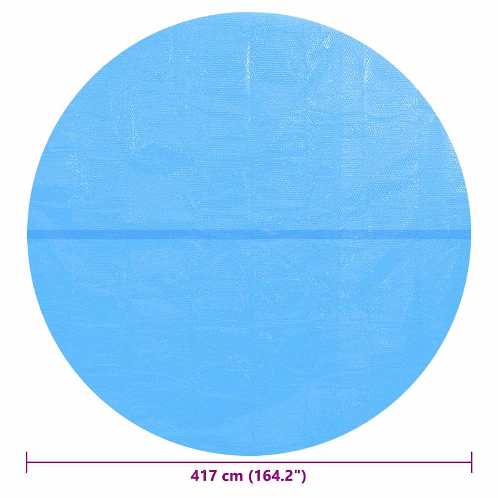 Couverture de piscine bleue 417 cm PE