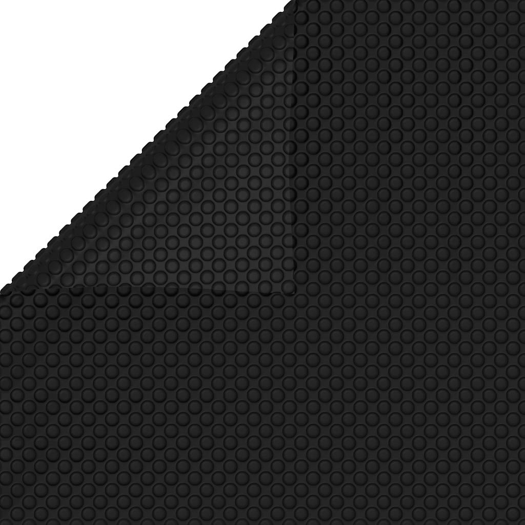 Couverture de piscine noire 260x160 cm PE
