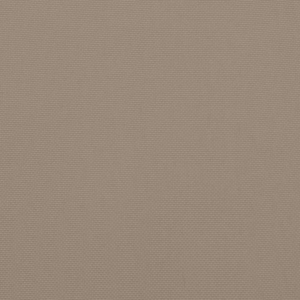 Garden chair cushions for high-back chairs 4 pieces. Taupe 120x50x3cm fabric