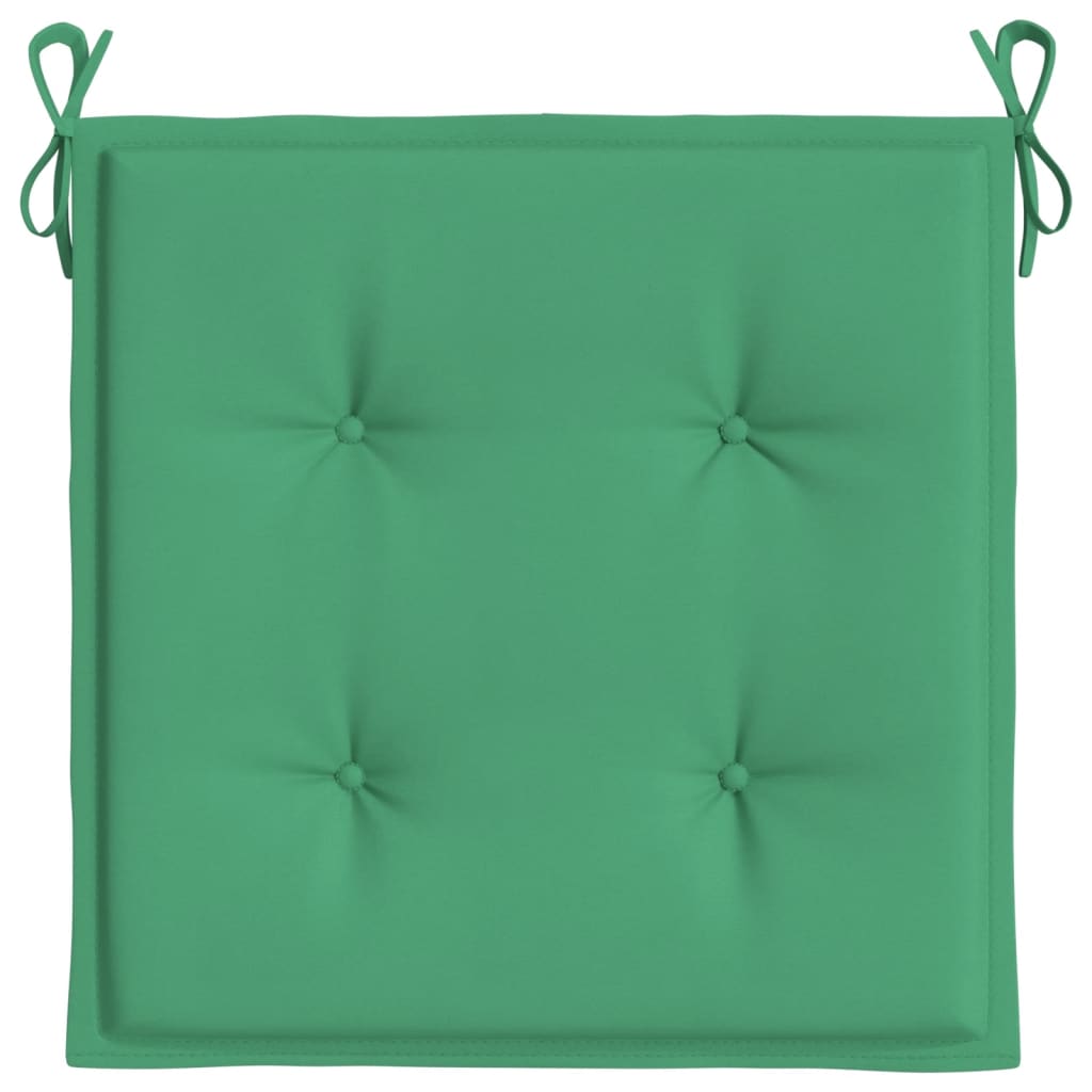 Garden chair cushions 2 pcs. Green 50x50x3 cm Oxford fabric