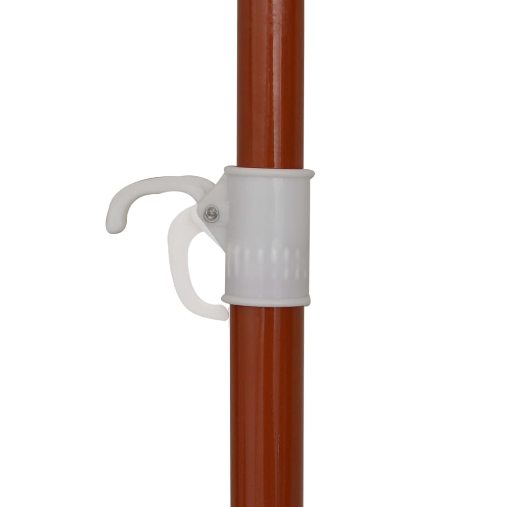 Parasol with steel pole 180 cm anthracite