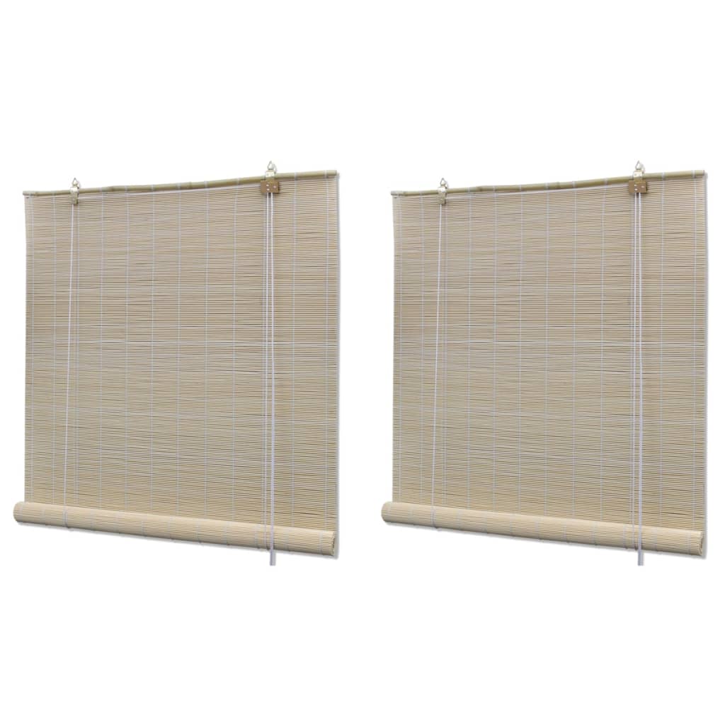 Bambusrollos Natur 2 Stk. 120x160 cm