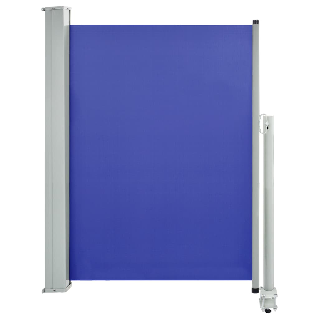 Auvent latéral extensible 100x300 cm bleu