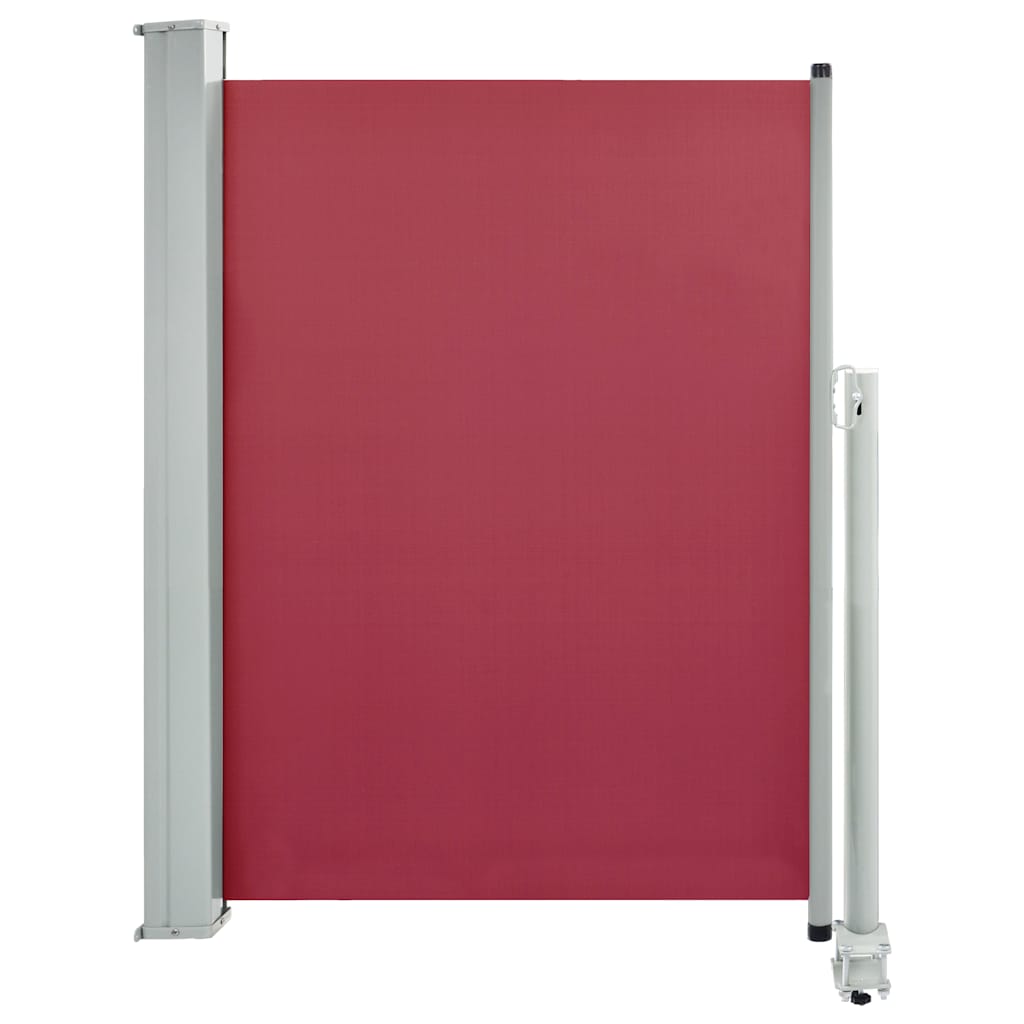 Auvent latéral extensible 100x300 cm rouge