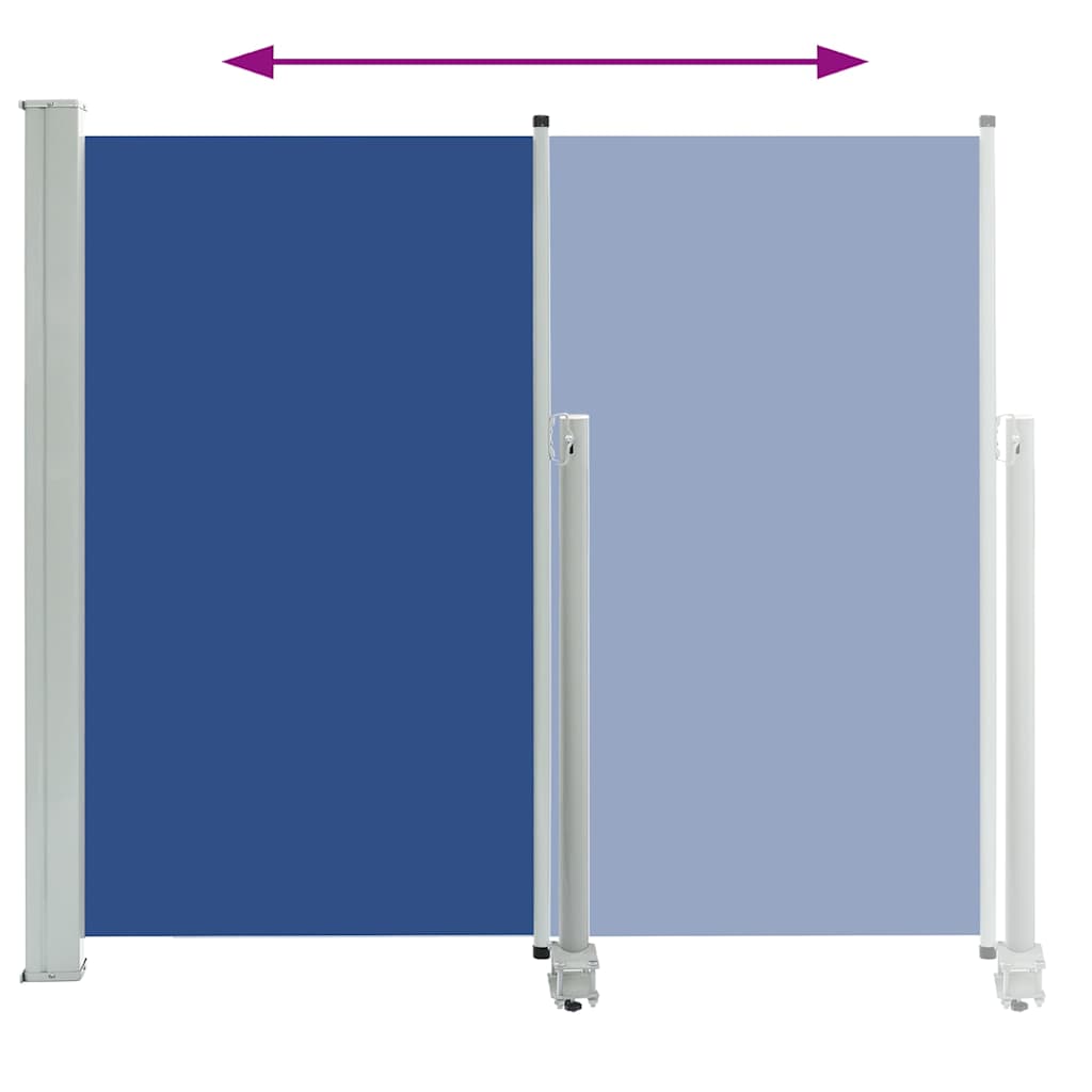 Ausziehbare Seitenmarkise 160x300 cm Blau
