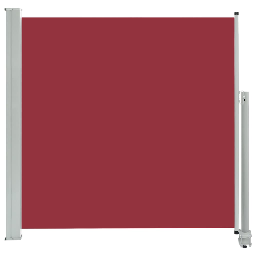 Extendable side awning 160x300 cm red