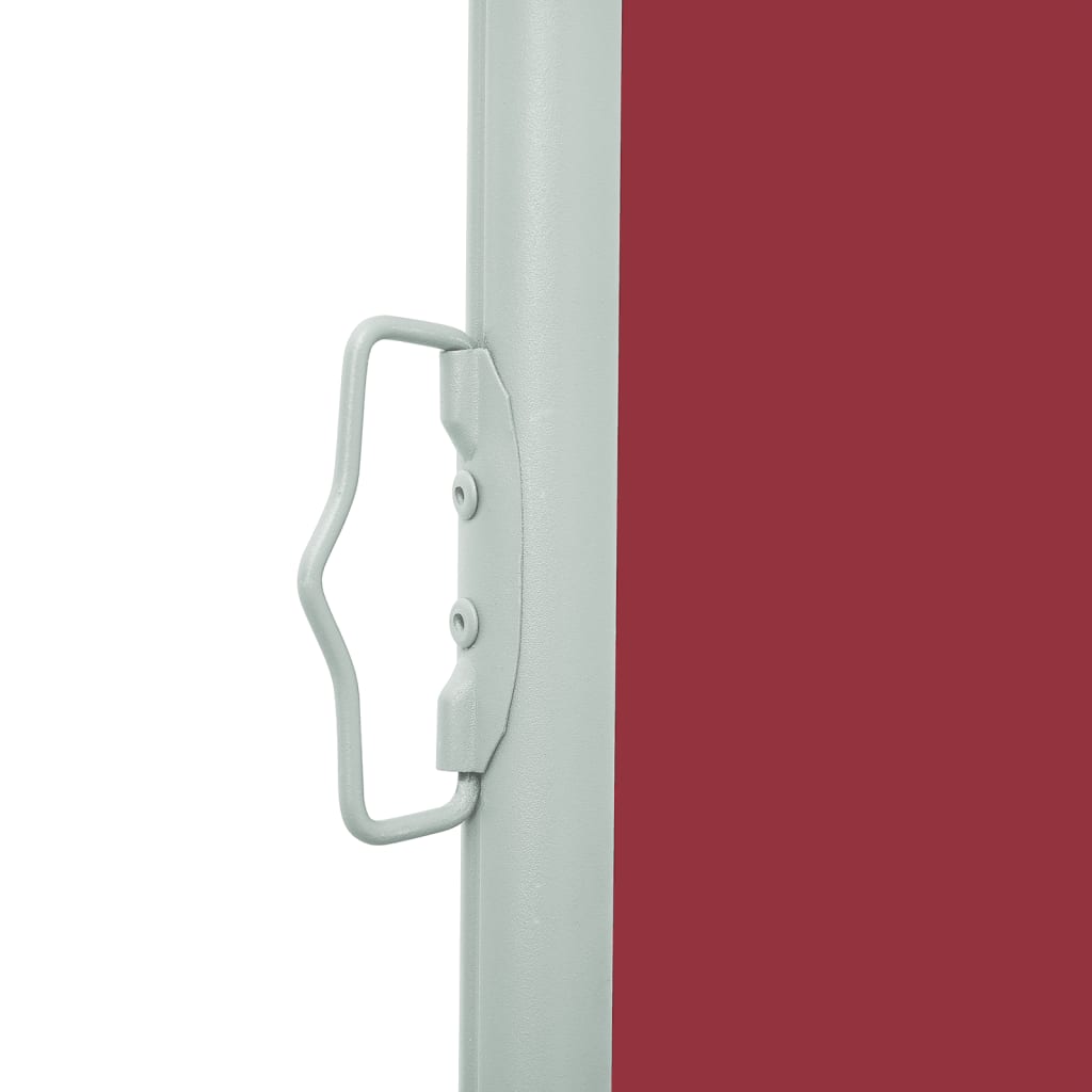 Extendable side awning 100x300 cm red