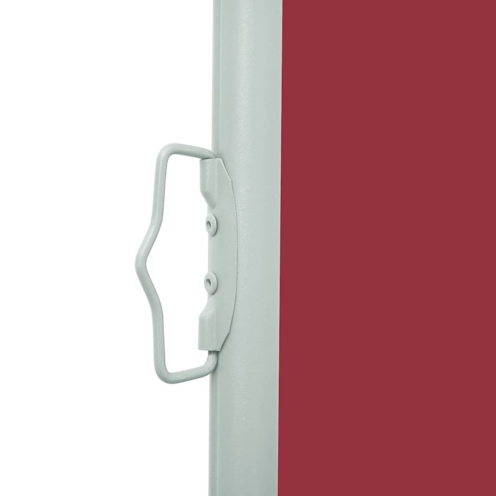 Auvent latéral extensible 100×500 cm rouge