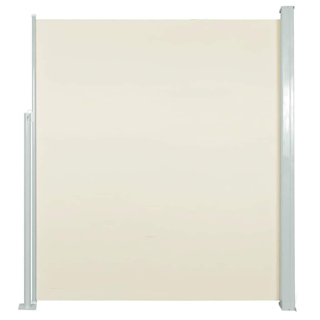 Ausziehbare Seitenmarkise 120×500 cm Creme